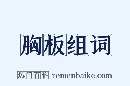 胸板组词是什么意思的图片
